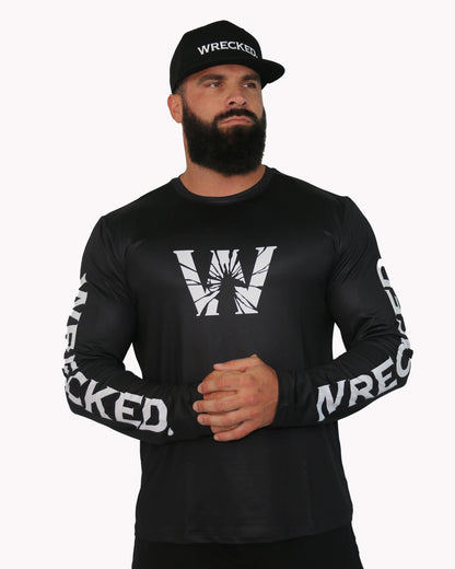 Unisex Sun Shirt - Black- Runs 1 size big