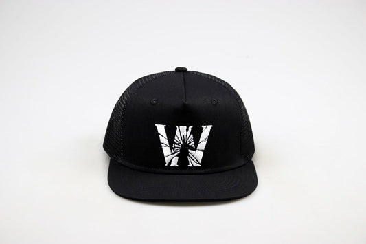White W Flat Bill